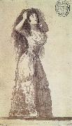 Francisco Goya The Duchess of Alba arranging her Hair oil on canvas